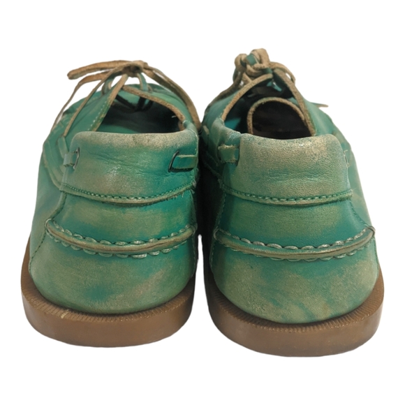 Bed Stu Blue Green Boat Shoe, 11 - Picture 6 of 9